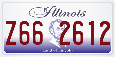 IL license plate Z662612