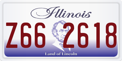 IL license plate Z662618