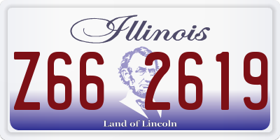 IL license plate Z662619