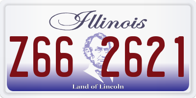 IL license plate Z662621