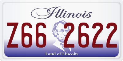 IL license plate Z662622