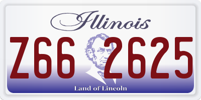 IL license plate Z662625