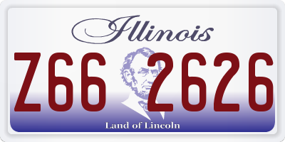 IL license plate Z662626