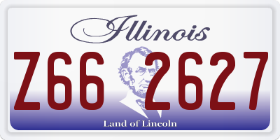 IL license plate Z662627