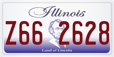 IL license plate Z662628