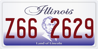 IL license plate Z662629
