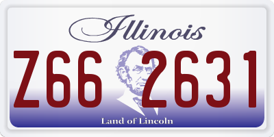 IL license plate Z662631