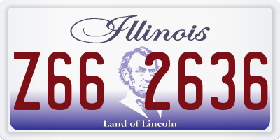 IL license plate Z662636