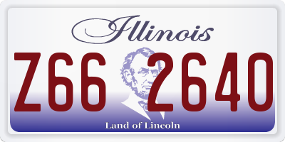 IL license plate Z662640