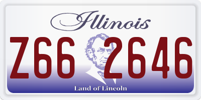 IL license plate Z662646