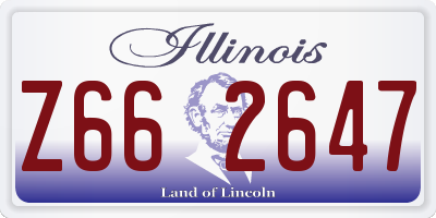 IL license plate Z662647