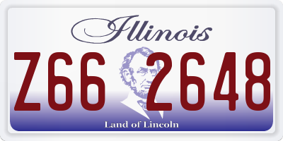 IL license plate Z662648