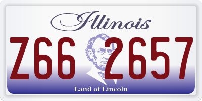 IL license plate Z662657