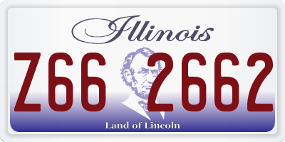 IL license plate Z662662