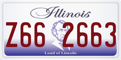 IL license plate Z662663