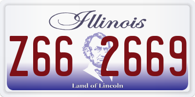 IL license plate Z662669