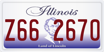 IL license plate Z662670