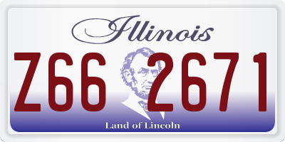 IL license plate Z662671