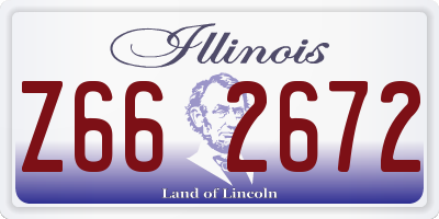 IL license plate Z662672