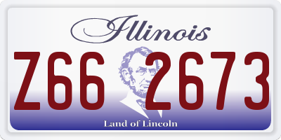 IL license plate Z662673