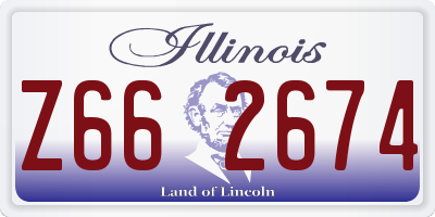 IL license plate Z662674