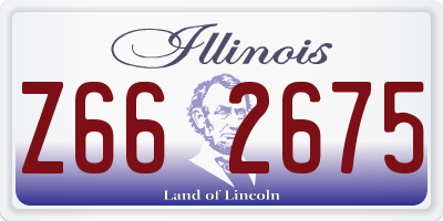 IL license plate Z662675