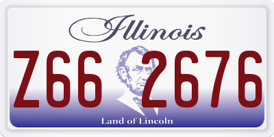 IL license plate Z662676