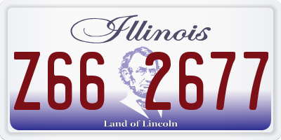 IL license plate Z662677