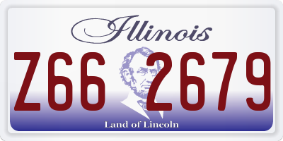 IL license plate Z662679