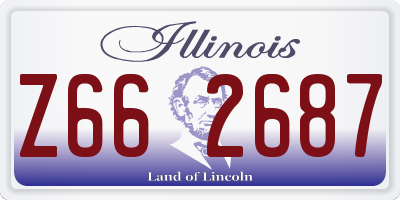 IL license plate Z662687