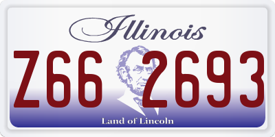 IL license plate Z662693