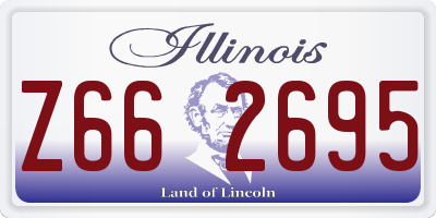 IL license plate Z662695