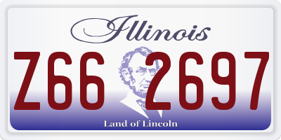 IL license plate Z662697