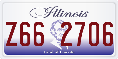 IL license plate Z662706