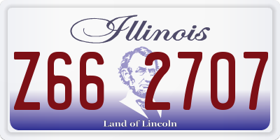 IL license plate Z662707