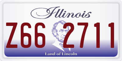 IL license plate Z662711