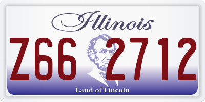 IL license plate Z662712