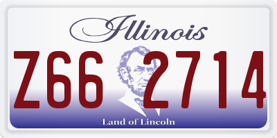 IL license plate Z662714
