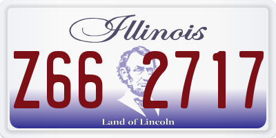 IL license plate Z662717