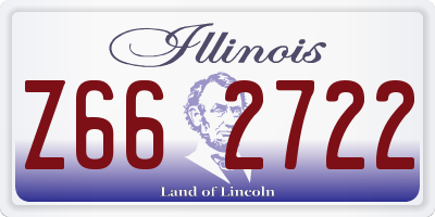 IL license plate Z662722