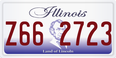 IL license plate Z662723