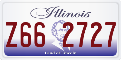 IL license plate Z662727