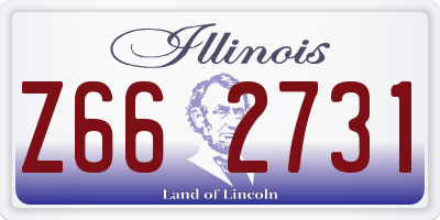 IL license plate Z662731