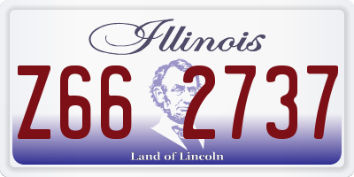 IL license plate Z662737