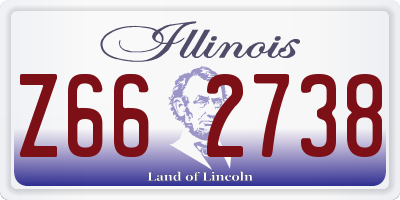 IL license plate Z662738
