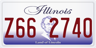 IL license plate Z662740