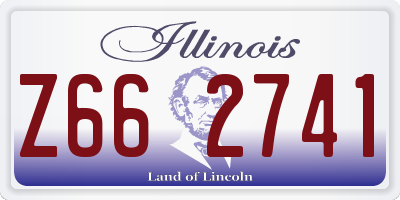IL license plate Z662741
