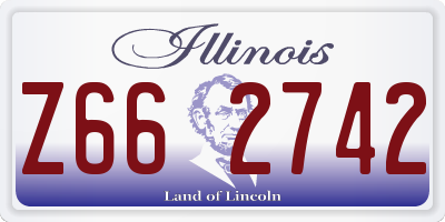 IL license plate Z662742