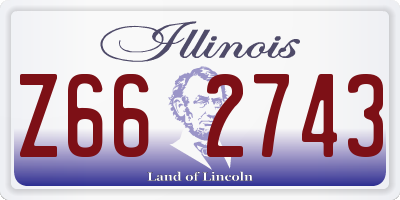 IL license plate Z662743