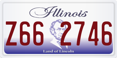 IL license plate Z662746